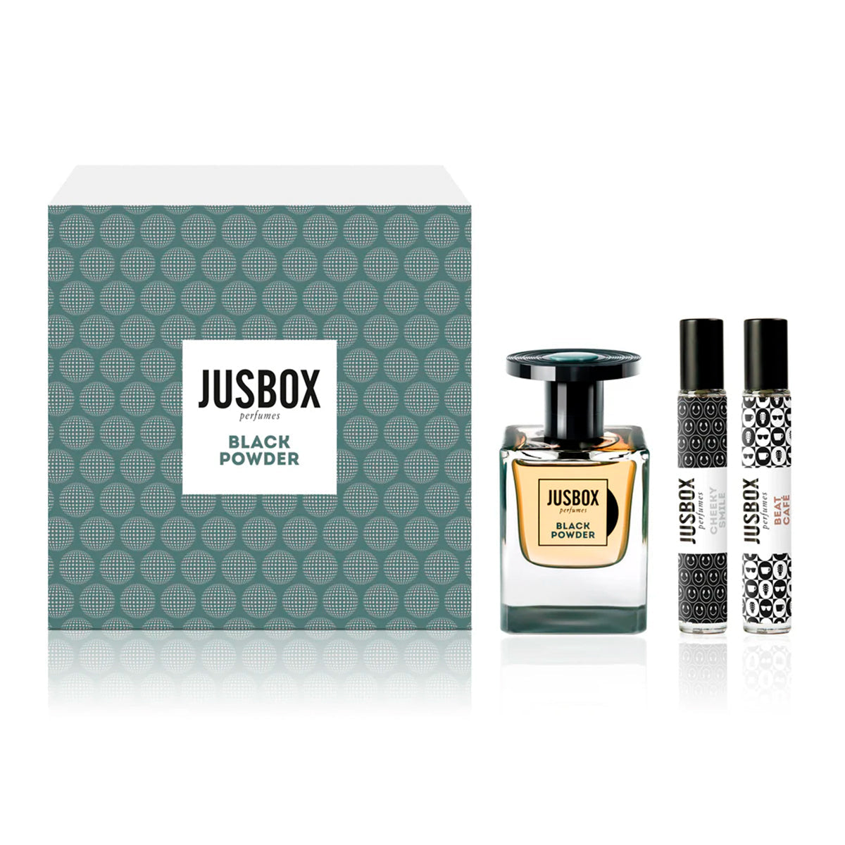Black Powder Set - Jusbox Perfumes - EDP 78 ml + 2 X 7.8 ml