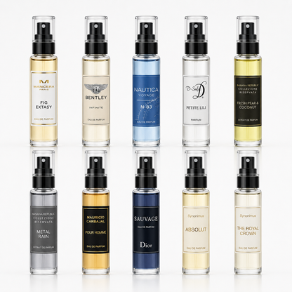 Perfumes para oficina  Kit de 10 Decants de 3, 5 y 10 ml